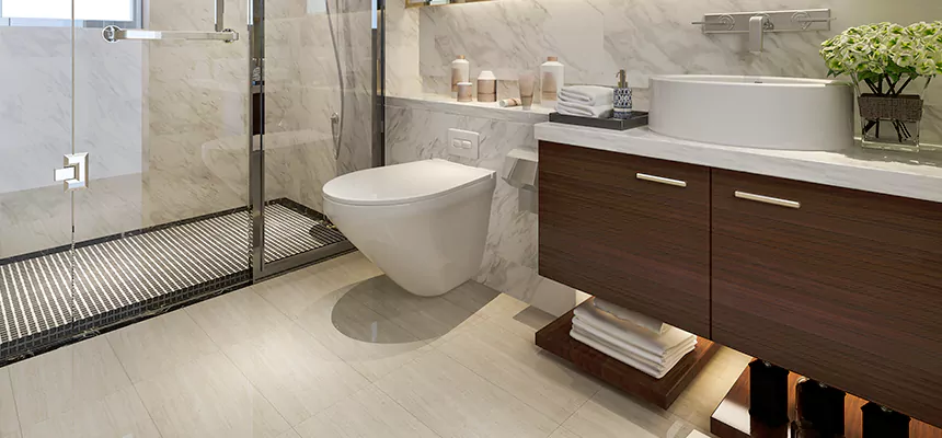 Burst Pipe Bathroom Cleanup in Fargo